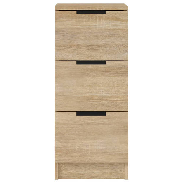 The Living Store Dressoir Bijzetkast - 30x30x70 cm - Sonoma eiken hout