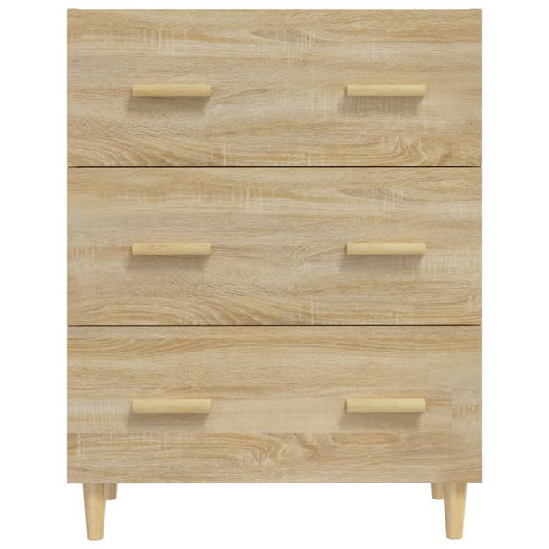 The Living Store Dressoir - Buffetkast - 70x34x90cm - Sonoma Eiken