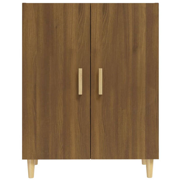 The Living Store Dressoir - Klassiek - Bergruimte - Afmeting- 70 x 34 x 90 cm - Bruineiken