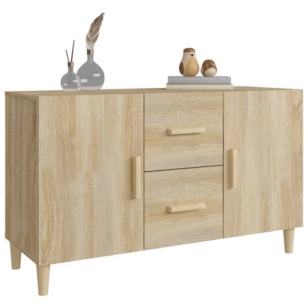 The Living Store Dressoir Buffetkast - 100 x 36 x 60 cm - Sonoma Eiken hout