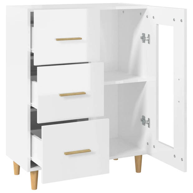 The Living Store - Dressoir - Hoogglans wit - 69.5 x 34 x 90 cm