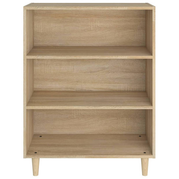 vidaXL Dressoir 69,5x32,5x90 cm bewerkt hout sonoma eikenkleurig