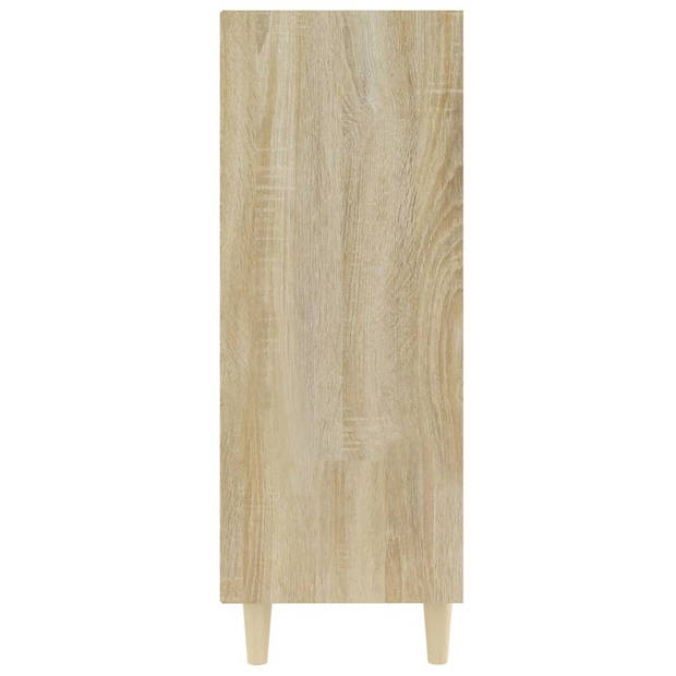 The Living Store Dressoir Classic - Bijzetkast - Bewerkt hout - 69.5 x 32.5 x 90 cm