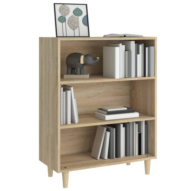 The Living Store Dressoir Classic - Bijzetkast - Bewerkt hout - 69.5 x 32.5 x 90 cm