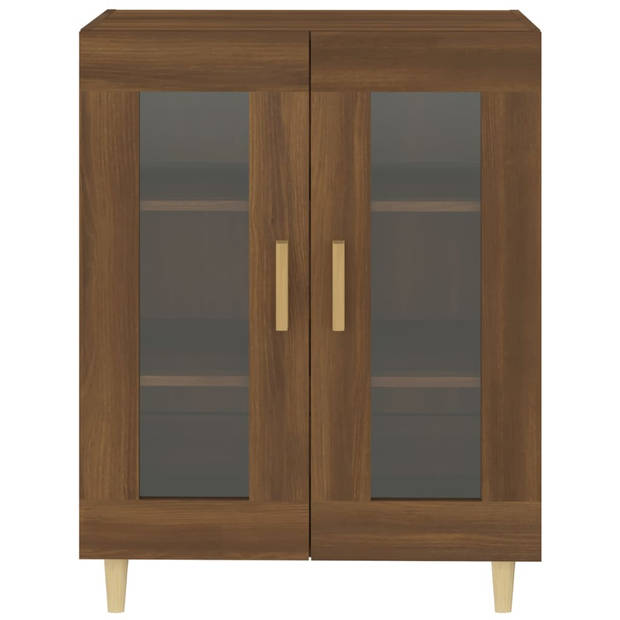 The Living Store Dressoir - Opbergkast - 69.5 x 34 x 90 cm - Bruineiken