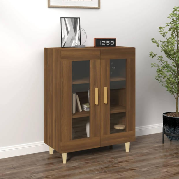 The Living Store Dressoir - Opbergkast - 69.5 x 34 x 90 cm - Bruineiken