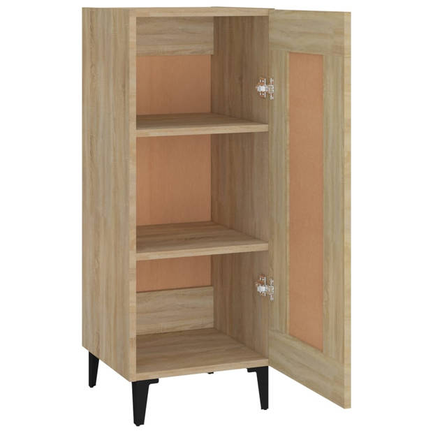 vidaXL Dressoir 34,5x34x90 cm bewerkt hout sonoma eiken