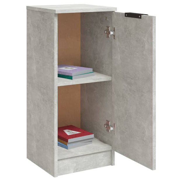 The Living Store Dressoir Betongrijs - 30x30x70 cm - Praktisch materiaal