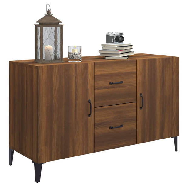 The Living Store Dressoir Blueberry - Buffetkast - 100 x 36 x 60 cm - Bruineiken