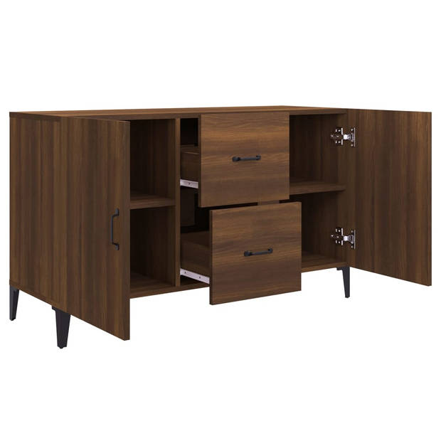 The Living Store Dressoir Blueberry - Buffetkast - 100 x 36 x 60 cm - Bruineiken