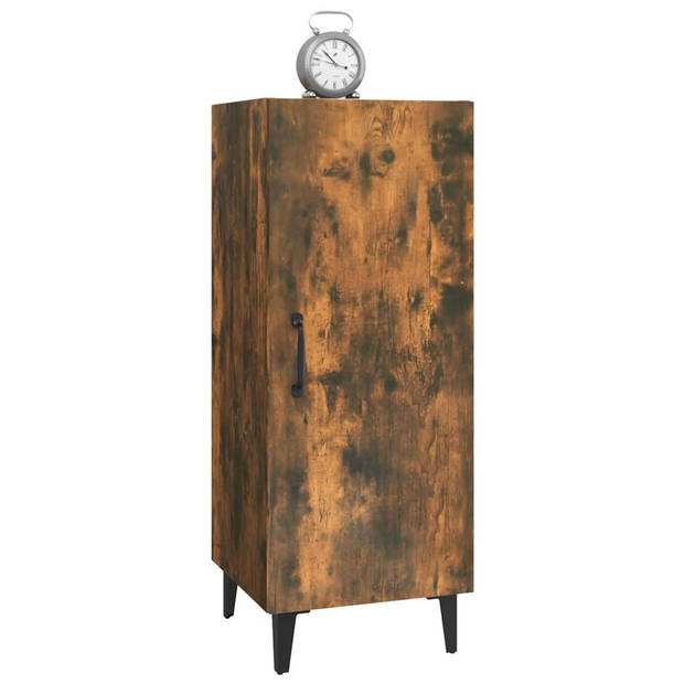 The Living Store Dressoir - Gerookt eiken - 34.5 x 34 x 90 cm - Praktisch en trendy