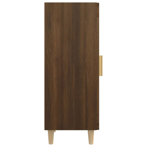 The Living Store Dressoir - Houten Poten - 34.5 x 34 x 90 cm - Bruineiken