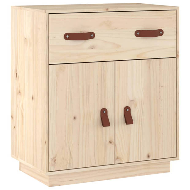 The Living Store Dressoir Massief Grenenhout - Opbergkast - 65.5 x 40 x 75 cm - Rustieke Uitstraling