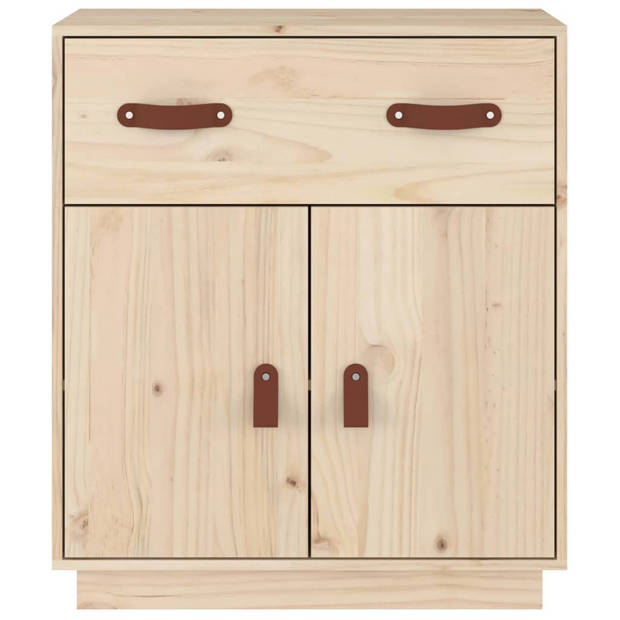 The Living Store Dressoir Massief Grenenhout - Opbergkast - 65.5 x 40 x 75 cm - Rustieke Uitstraling