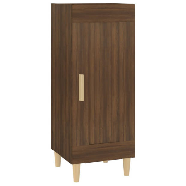 The Living Store Dressoir XYZ - Opbergkast - 34.5 x 34 x 90 cm - Bruineiken