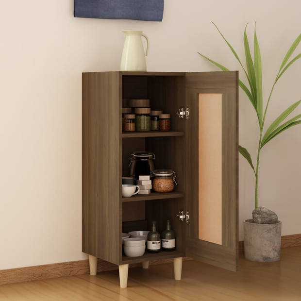 The Living Store Dressoir XYZ - Opbergkast - 34.5 x 34 x 90 cm - Bruineiken