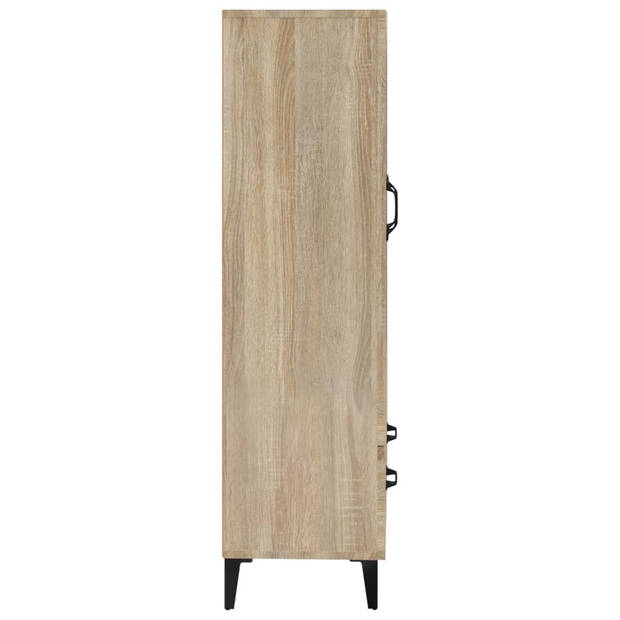 vidaXL Hoge kast 70x31x115 cm bewerkt hout sonoma eikenkleurig