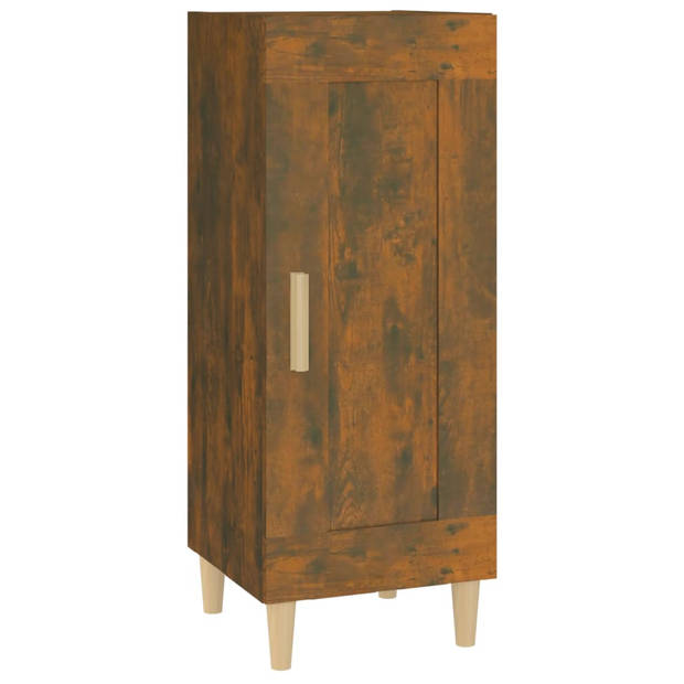 The Living Store Dressoir - gerookt eiken - 34.5 x 34 x 90 cm - Duurzaam bewerkt hout