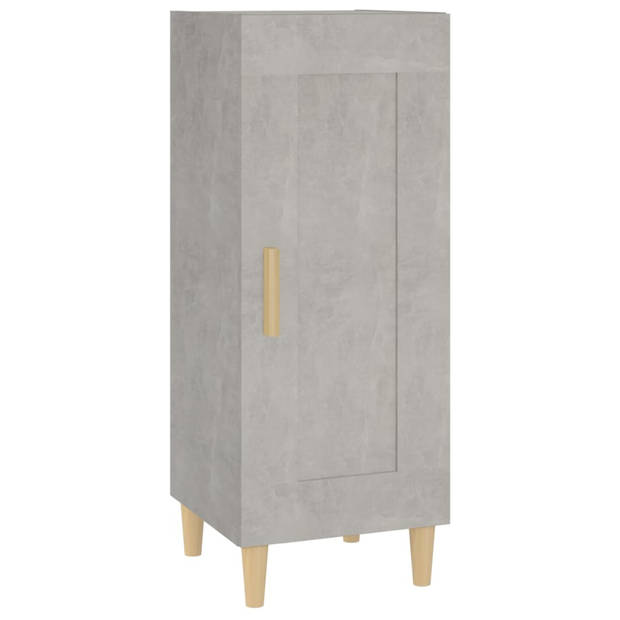 The Living Store Dressoir - Betongrijs - 34.5 x 34 x 90 cm - Duurzaam bewerkt hout