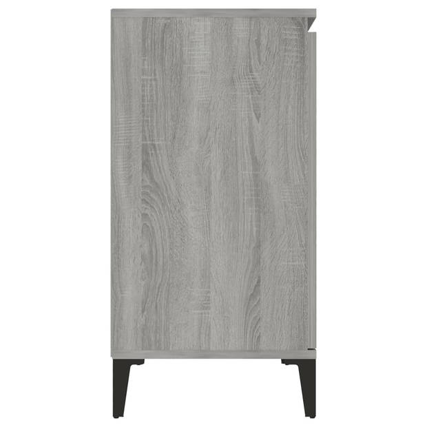 vidaXL Dressoir 104x35x70 cm bewerkt hout grijs sonoma eikenkleurig