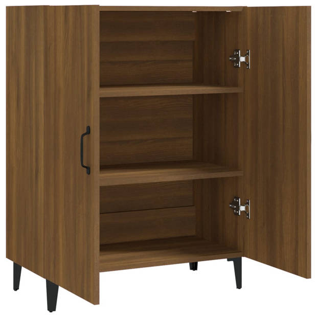 The Living Store Dressoir Modern - 70 x 34 x 90 cm - Bruineiken hout