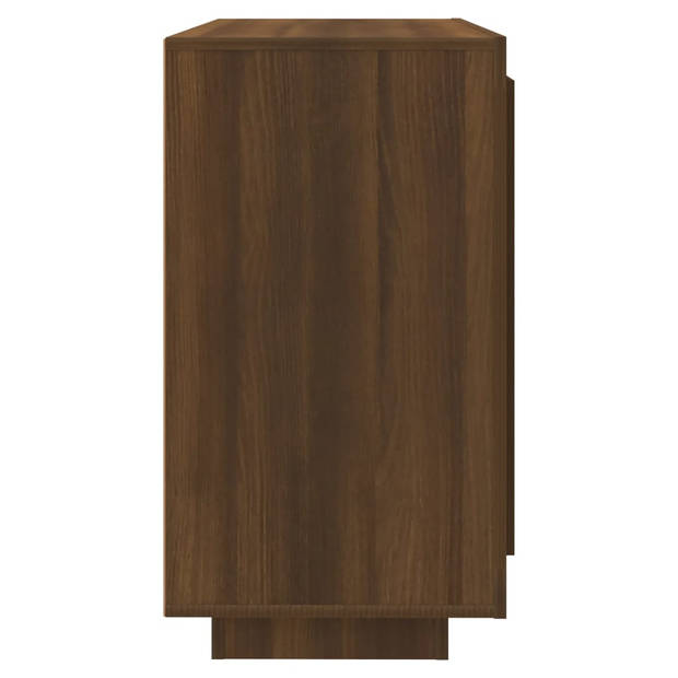 vidaXL Dressoir 80x40x75 cm bewerkt hout bruin eikenkleur