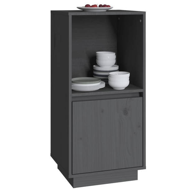 The Living Store Dressoir - Modern - Meubelen - 38 x 35 x 80 cm - Grijs