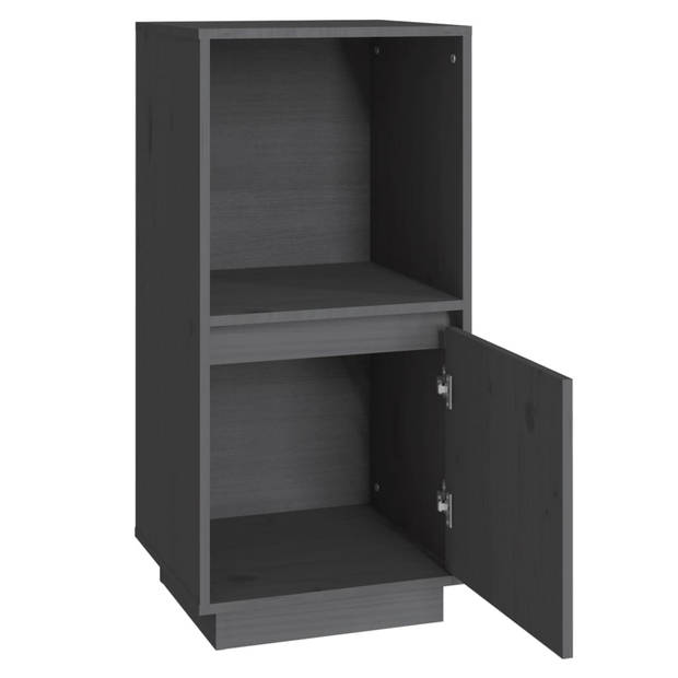 The Living Store Dressoir - Modern - Meubelen - 38 x 35 x 80 cm - Grijs