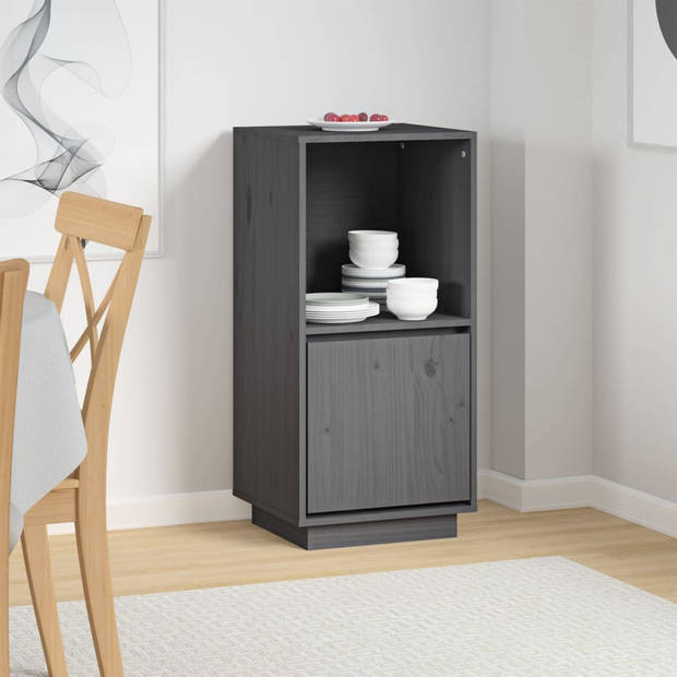 The Living Store Dressoir - Modern - Meubelen - 38 x 35 x 80 cm - Grijs