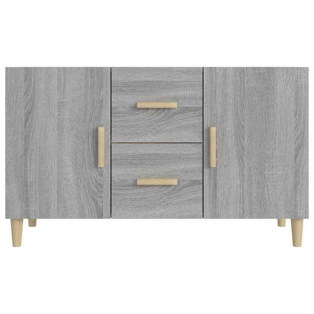 vidaXL Dressoir 100x36x60 cm bewerkt hout grijs sonoma eikenkleurig