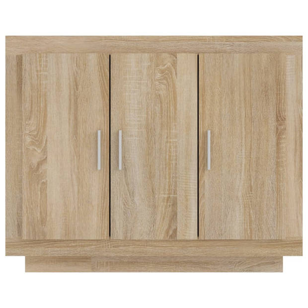 vidaXL Dressoir 92x35x75 cm bewerkt hout sonoma eikenkleurig