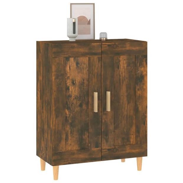 The Living Store Dressoir - naam - Bijzetkast - 69.5 x 34 x 90 cm - Gerookt eikenkleurig