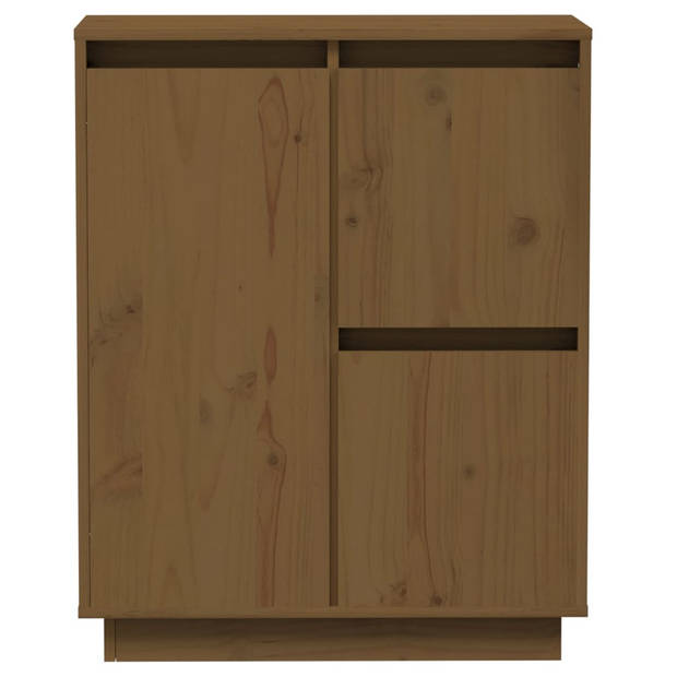 The Living Store Dressoir Grenenhout - 60x34x75 cm - Honingbruin