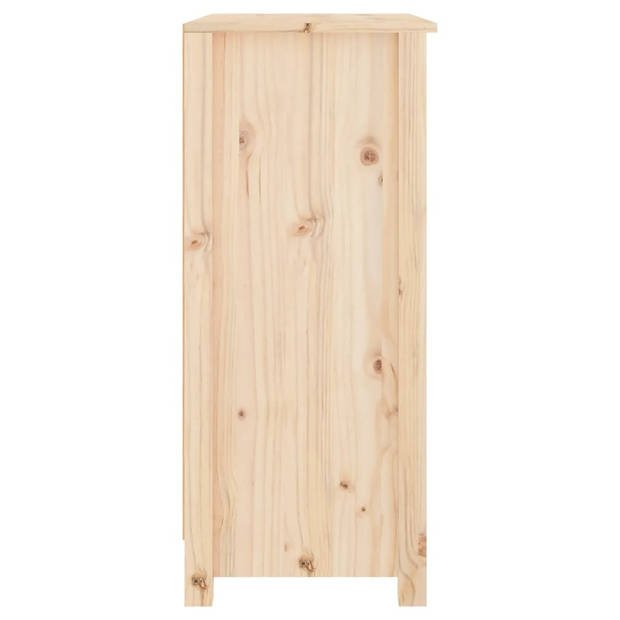 The Living Store Dressoir Massief Grenenhout - 70 x 35 x 80 cm - Opbergruimte - Stevig Blad