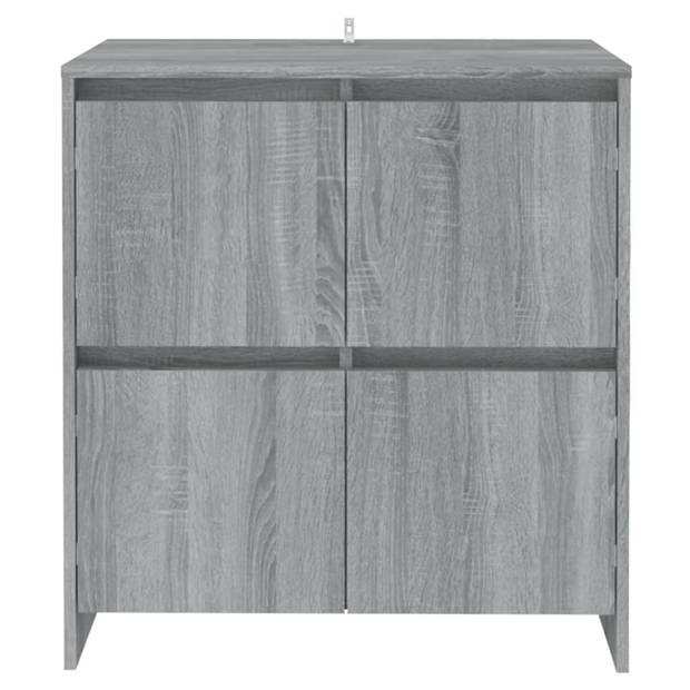 The Living Store Dressoir - Sonoma Eiken - 70x41x75 cm - 4 Deuren