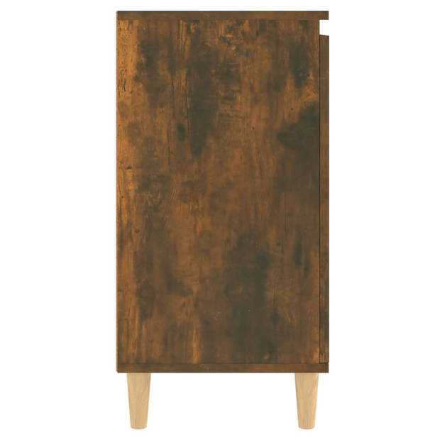 The Living Store Dressoir 60x35x70 cm - Gerookt eiken - Bewerkt hout