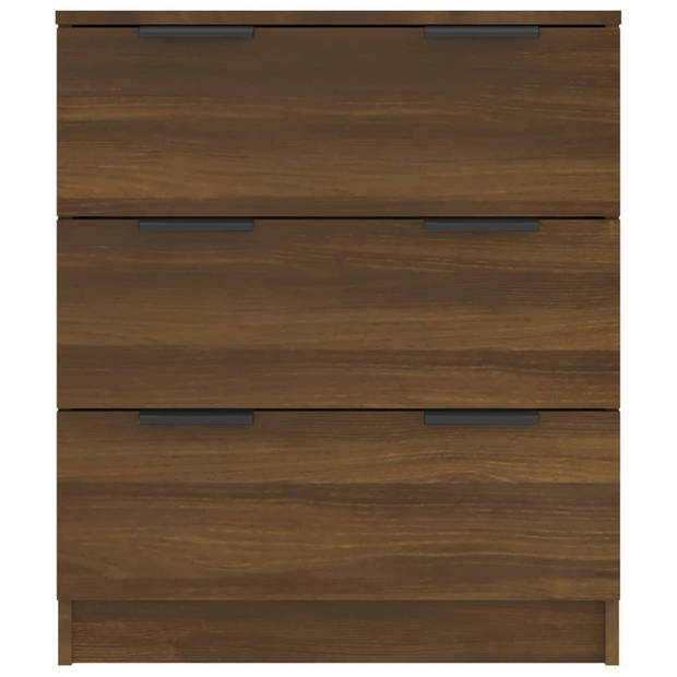vidaXL Dressoir 60x30x70 cm bewerkt hout bruin eikenkleur