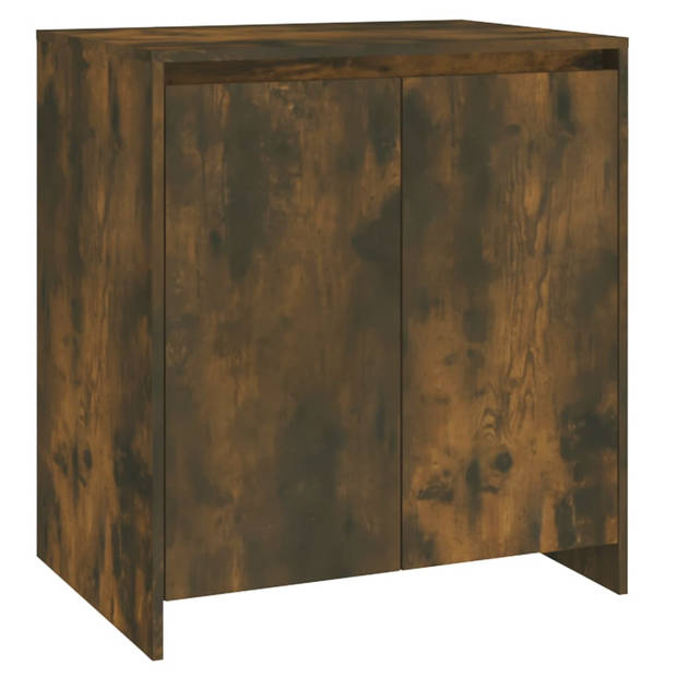 The Living Store Opbergkasten - Dressoir met deuren en lades - Gerookt eiken - 70 x 41 x 75 cm