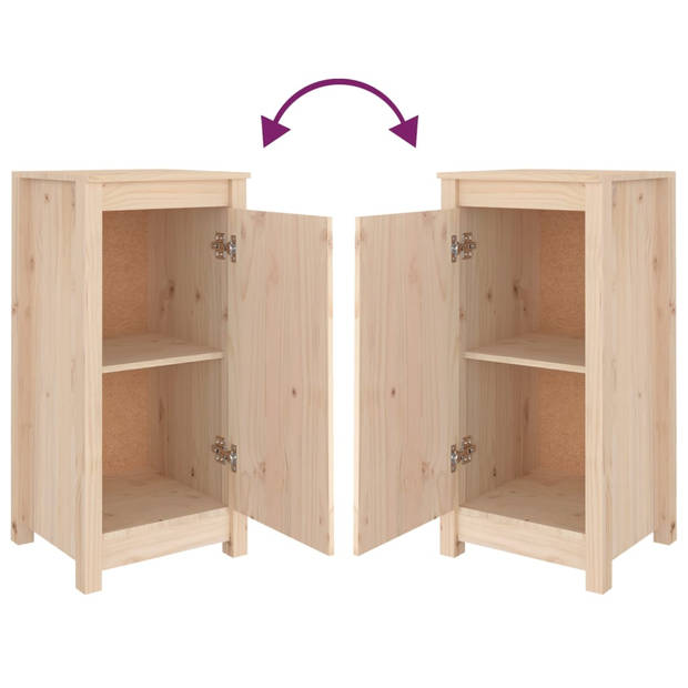 The Living Store Dressoir - Grenenhout - 40 x 35 x 80 cm - Opbergkast