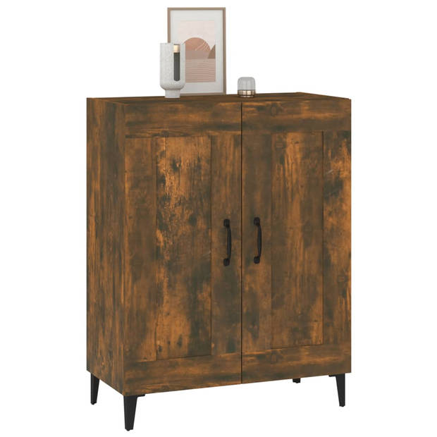 The Living Store Dressoir - Gerookt Eiken - 69.5 x 34 x 90 cm - Stevig en praktisch