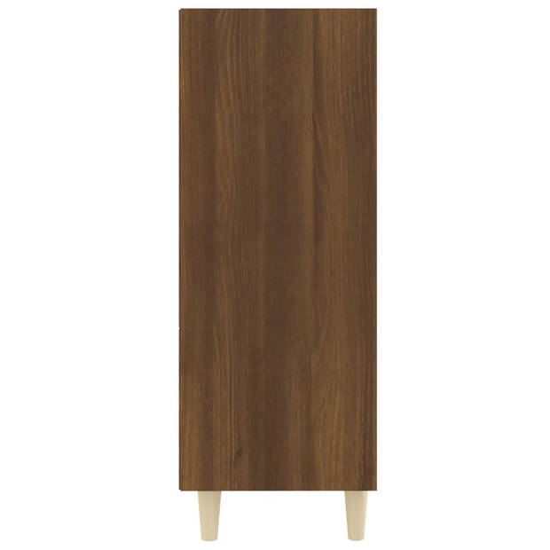 The Living Store Dressoir - Klassiek - Bijzetkast - 69.5 x 32.5 x 90 cm - Kleur- Bruineiken