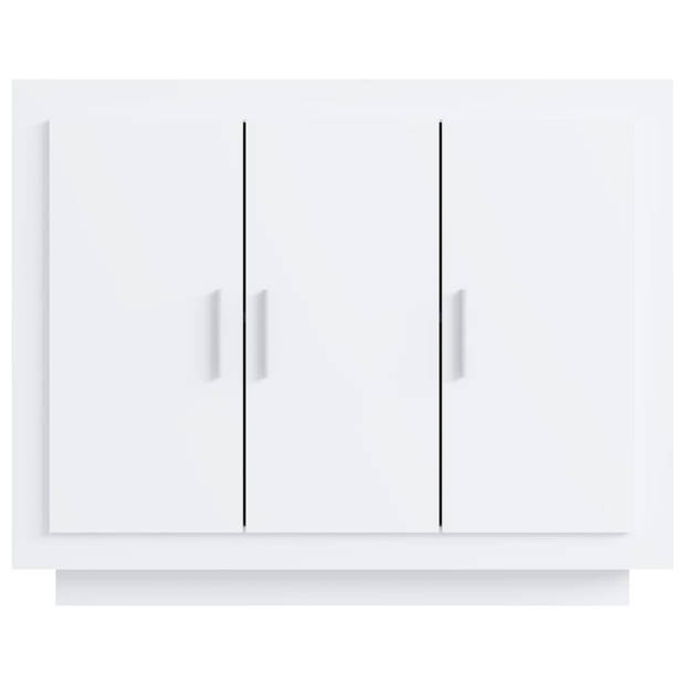 The Living Store Dressoir - Hoogglans Wit - 92 x 35 x 75 cm (B x D x H)