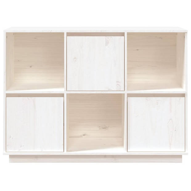 The Living Store Dressoir - Modern - Bijzetkast - 110.5 x 35 x 80 cm - Massief grenenhout