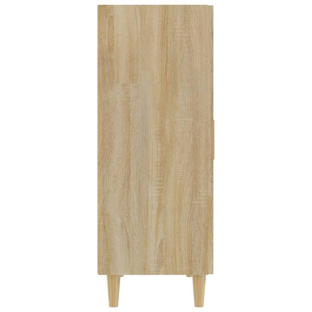 vidaXL Dressoir 70x34x90 cm bewerkt hout sonoma eikenkleurig