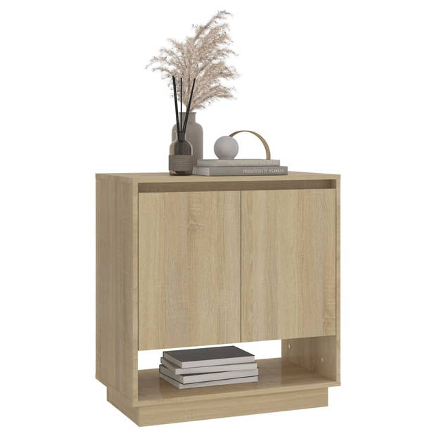 The Living Store Dressoir - Sonoma eiken - 70 x 41 x 75 cm - Minimalistisch design