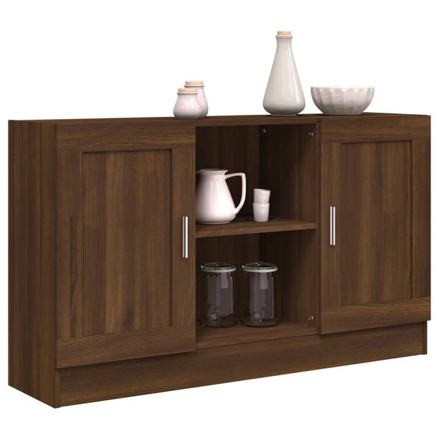 The Living Store Dressoir Bruineiken - 120 x 30.5 x 70 cm - Sterk en praktisch