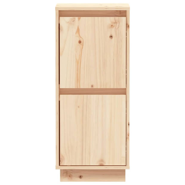 The Living Store Dressoir Bijzetkast - 31.5x34x75cm - Massief grenenhout en MDF