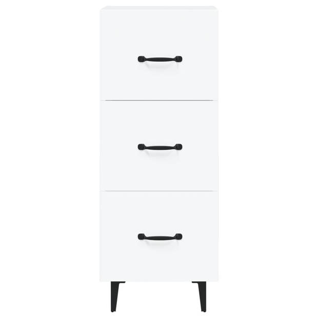 The Living Store Dressoir - Musthave - Meubelen - Afmeting- 34.5 x 34 x 90 cm - Kleur- wit