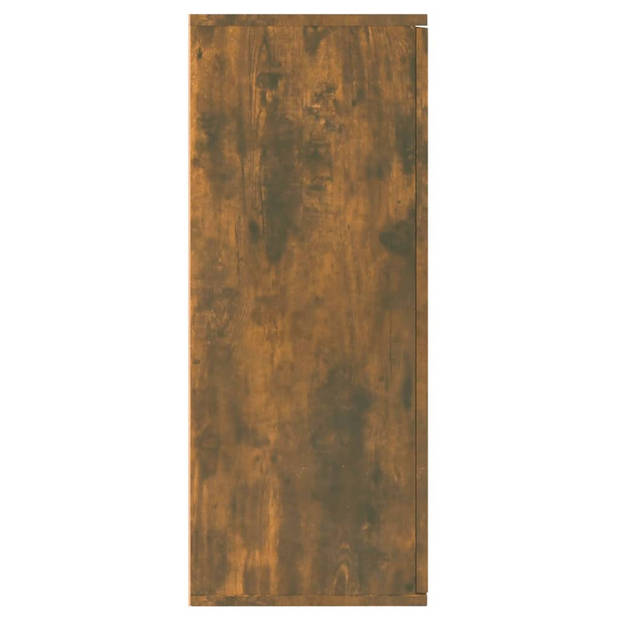 The Living Store Dressoir Smoked Oak - Buffetkast 105x30x75 cm - Bewerkt hout