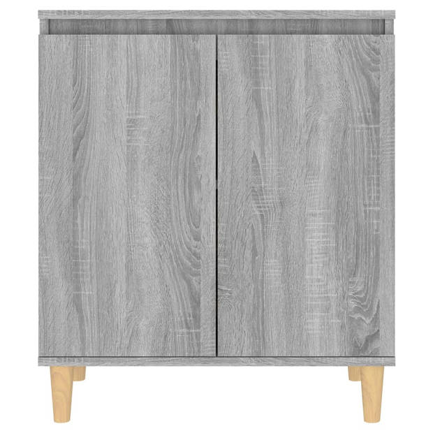 vidaXL Dressoir 60x35x70 cm bewerkt hout grijs sonoma eikenkleurig